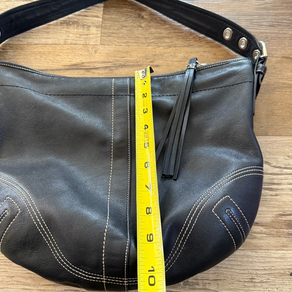 Coach Black Leather soho Shoulder Bag - Picture 7 of 12